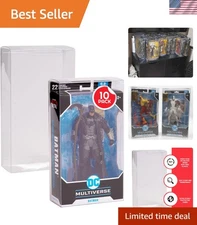 Museum-Quality Ultra-Clear Storage Cases for DC Multiverse 7" Figures - 10 Pack