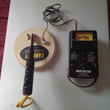 GARRETT INSPECTOR G100 Security Wand VINTAGE "WORKING" Meter Bad