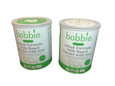 2pk Bobbie Organic Infant Formula Milk-Based Powder w/ Iron, EXP 08/2026