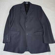 Brooks Brothers 346 Blazer 40M Wool Stretch Navy Blue 3 Button Jacket Wedding