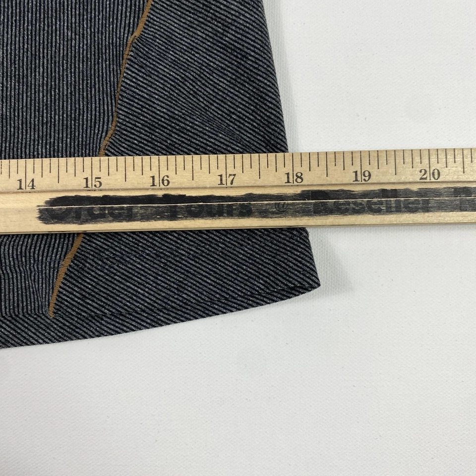 prAna Tank Top Womens Medium Gray Striped Crossback Built In Bra Yoga Athletic - Image 3 of 4