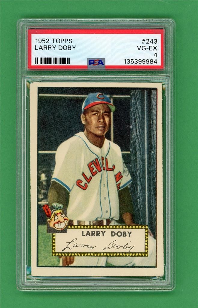 1952 Topps #243 Larry Doby ** PSA VG-EX 4 ** Cleveland Indians old baseball card