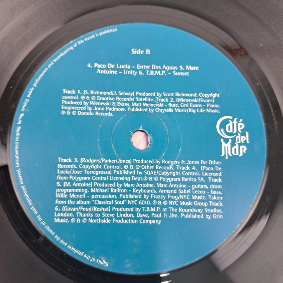 Cafe Del Mar Volume Dos Ibiza Double LP With Bonus 12" UK 1995 React LP 62 Foto 4 de 4