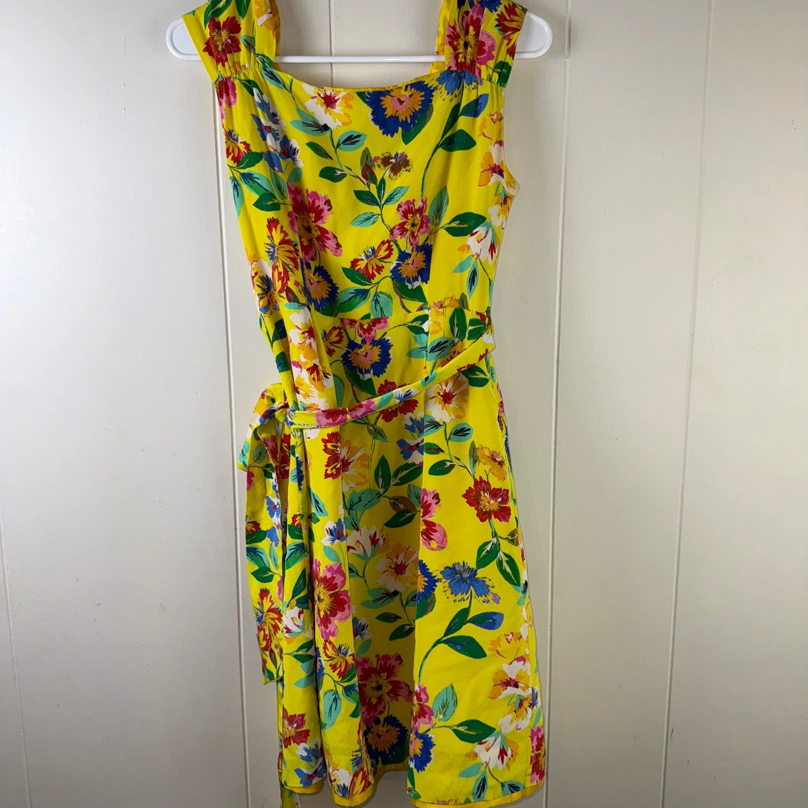 Abito KATE SPADE Cathleen giallo floreale in seta taglia 4