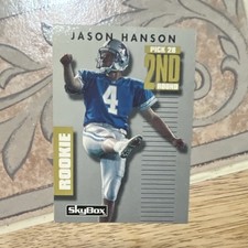 SkyBox 1992 Primetime Jason Hanson #124 Rookie Detroit Lions Football NFL Card. rookie card picture