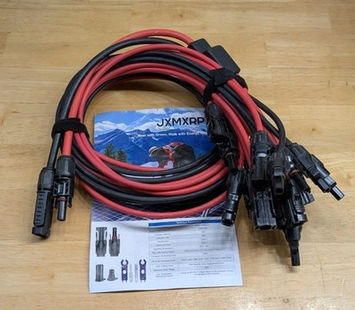 Solar Connectors for 8 Solar Panels Parallel, Tool-Free Splitter,3.3 Ft