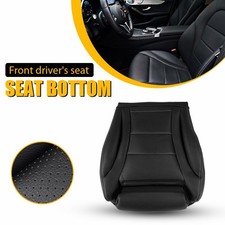 Driver Bottom Leather Seat Cover Black For 2015-2021 Mercedes Benz C Class Eoa