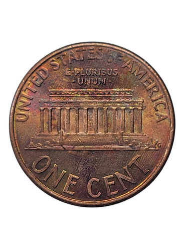 1999 Lincoln Memorial Cent Great Toning / Coloring 1c U.S. Coin See Pictures - Picture 6 of 9
