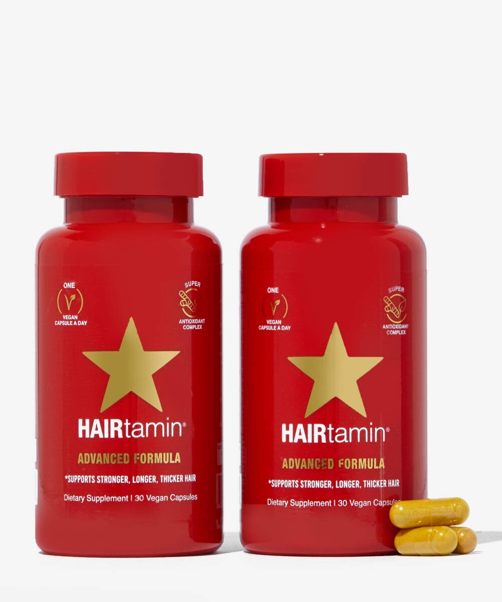 2 X HAIRtamin Advanced Formula 30 Capsules promote healthy hair growth ! Vegan !