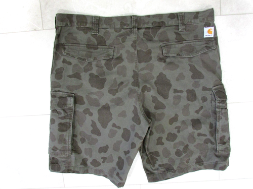 Carhartt Mens Camo Cargo Shorts Size 42 Canvas Relaxed Fit NWOT - Picture 5 of 6