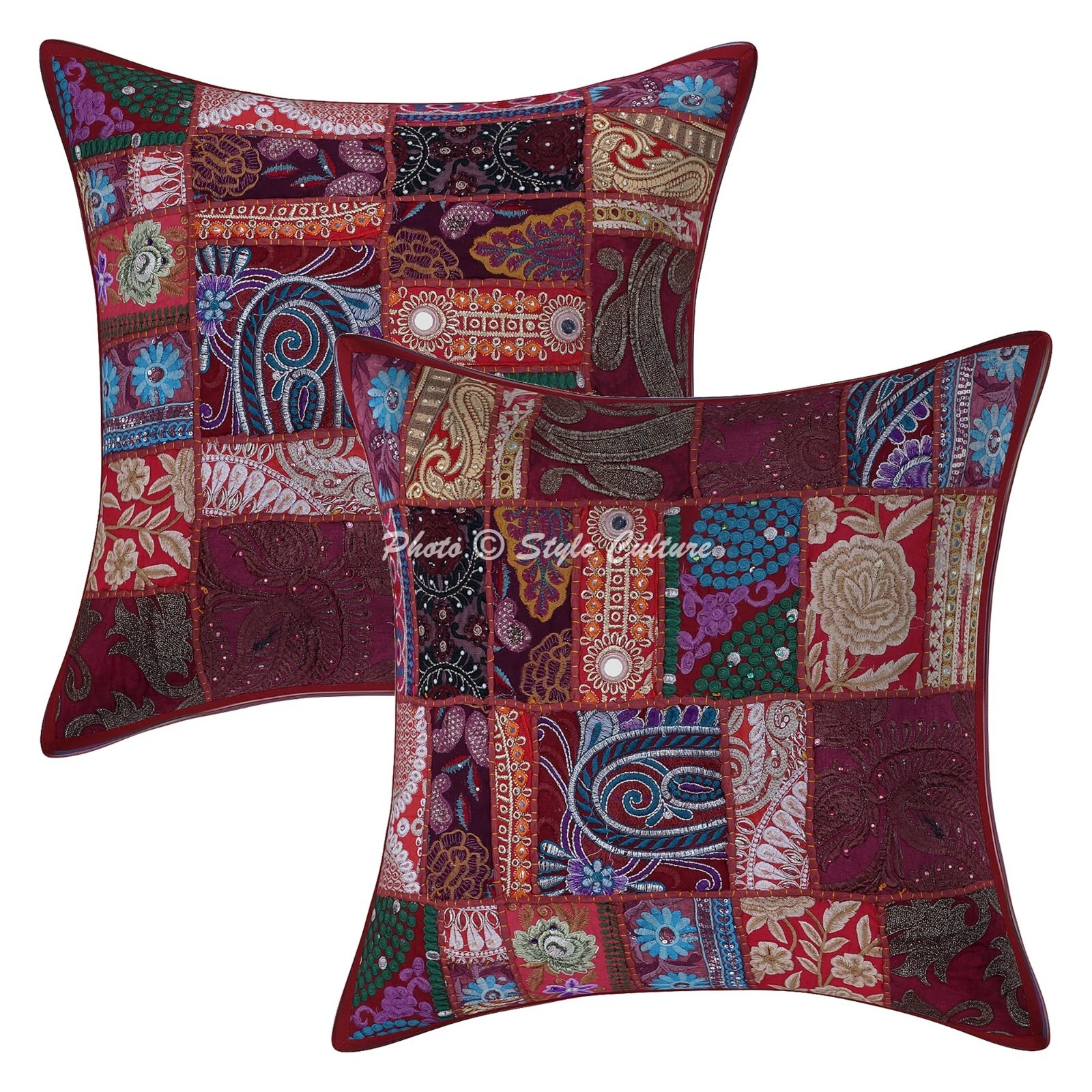 Vintage Cushion Cover Boho Sofa Cover Ethnic Decorative Bohemian Home Decor