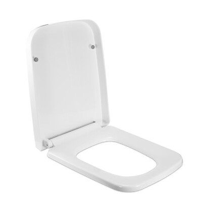 Square Toilet Seat with Soft Close & Quick Release Elongated Square Toilet Seat