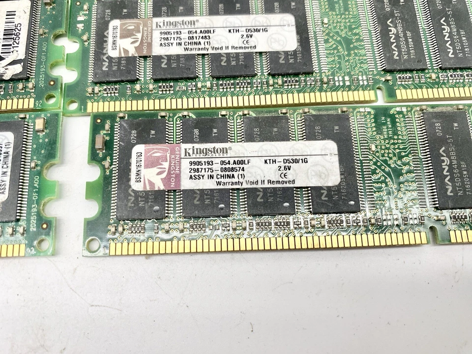Lot of 5 Kingston KTH-D530/1G DDR 400 PC3200 184-Pin SDRAM Modules - Image 3 of 4