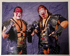 Demolition Ax Smash Signed 16x20 WWF Promo Photo Pro Wrestling Tag Team WWE 3