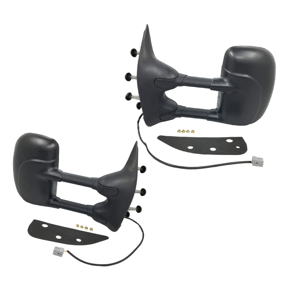 Par de espejos retrovisores plegables eléctricos para Ford E-350 E-450 Super Duty 2009-2016 5,4 L 6,8 L Foto 3 de 4