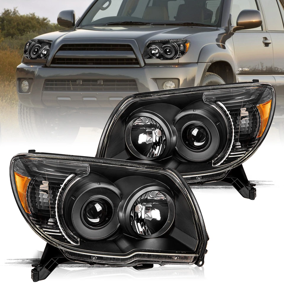 Фары в сборе для 2006-2009 Toyota 4Runner фары LH+RH - Изображение 3 из 4