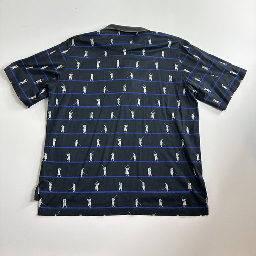 Vintage Ralph Lauren Mens Polo Shirt Large All Over Print Short Sleeve Golf - Picture 2 of 10