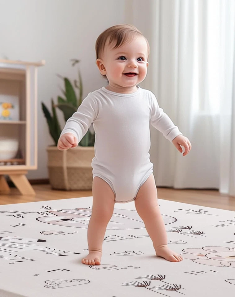 Robud Baby Play Mat 50"X50" Non Slip Large Playpen Mat Thick Crawling Mat Pad - Image 4 of 4