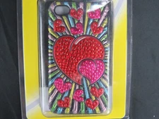 iPhone 4 Case - Amzer Hearts Design, US Stock