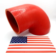 Cold Air intake 4 to 3.5 Inch Silicone Coupler Pipe Elbow Turbo 102 89mm 90 Deg