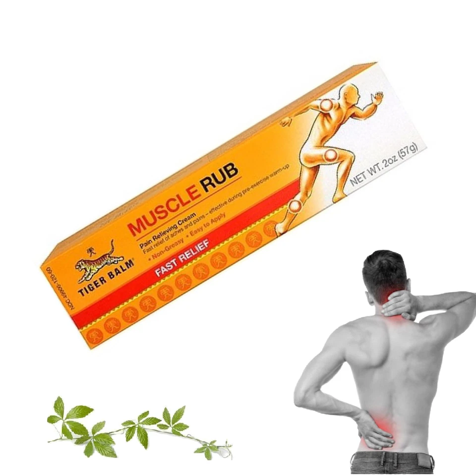Crema analgésica tópica 30 g de bálsamo de tigre alivio de frotamiento muscular x3 Foto 4 de 4