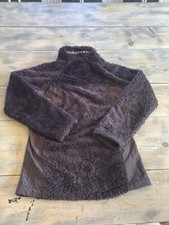 Horseware Ireland Womens Xl Jacket Brown Fleece Full Zip Sweater Cardigan