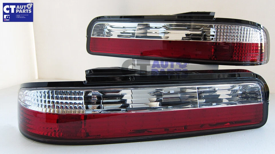 Clear Red LED Tail Lights for 89-94 Nissan Silvia S13 DMAX taillights - Image 4 of 4