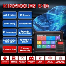 KINGBOLEN K10 PAD V+ PRO5 Car OBD2 Scanner Diagnostic Tool Key Coding TPMS ADAS