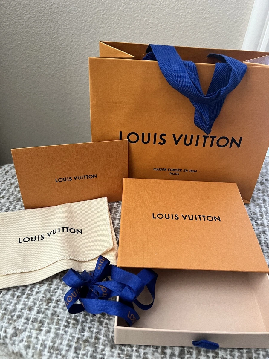 Authentic Louis Vuitton Gift Bag Paper Shopping Bags, Box, Ribbon, and dust  bag