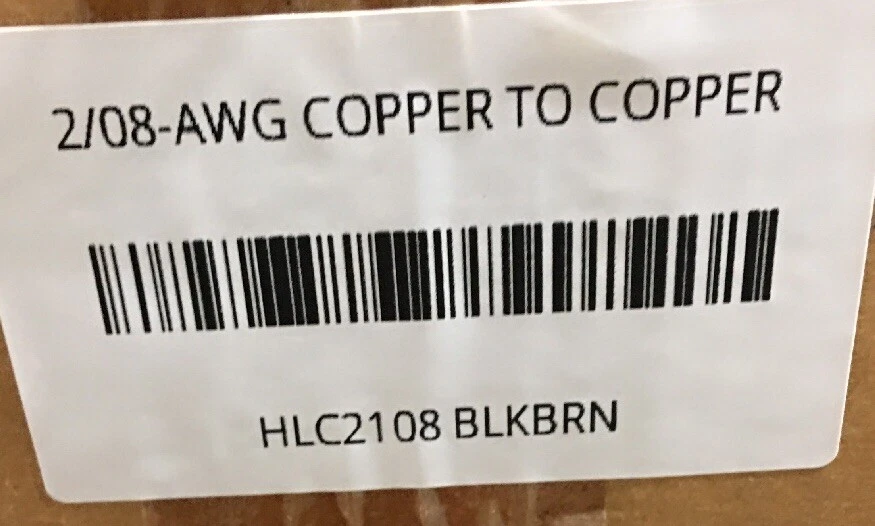 HLC2108 BLKBRN 2/08-AWG COBRE A COBRE BRONCE ABRAZADERA DE LÍNEA DIRECTA Foto 4 de 4
