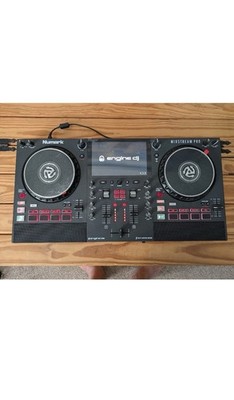Numark Mixstream Pro Double Deck DJ Controller Built-in Mixer LED Lights XLR USB