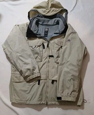 Nike ACG Men’s XL Coat  2 In 1 Tan Thermal Layer Parka Removable Green Fleece 