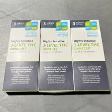 Exploro Multi Level THC Drug Test Kit 3 Level Marijuana & Weed Test at Home 3 pk