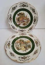 Set of 3 Ascot Service Dinner Plate Wood and Sons England Alpine White Ironstone