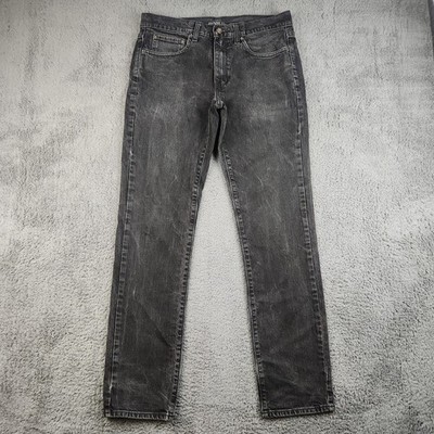Urban Pipeline Jeans Men' 32x32 Black Straight Slim Denim Cotton Stretch Gothic