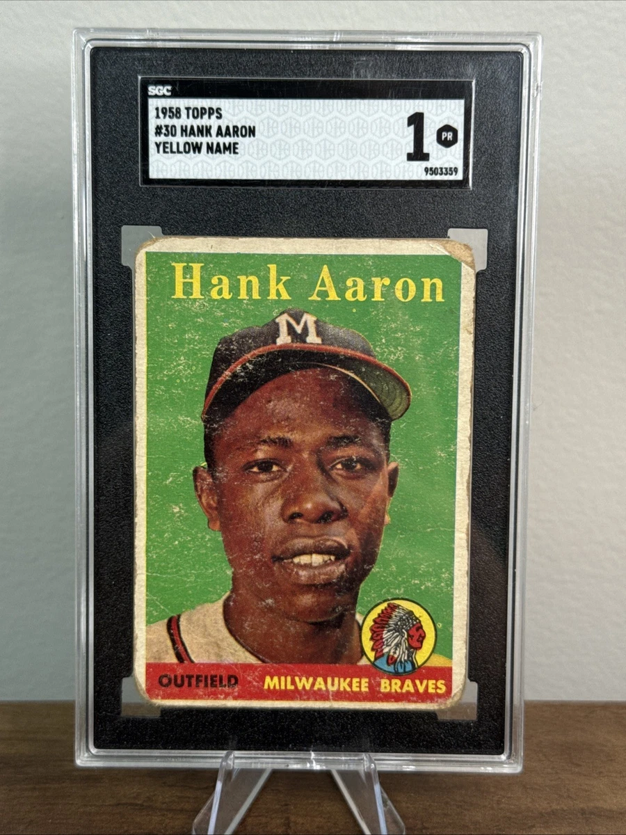 Hank Aaron 1958 Season Baseball Sports Trading Cards & Accessories