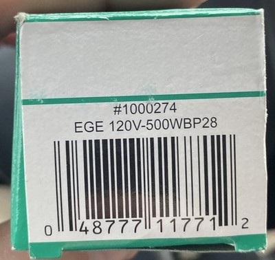 Ushio EGE 120V 500W Halogen Projector Lamp Projection Light Bulb 1000274