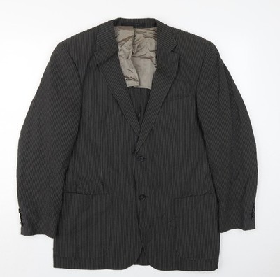 Strellson Herren Blazer schwarz Nadelstreifen 48R Business