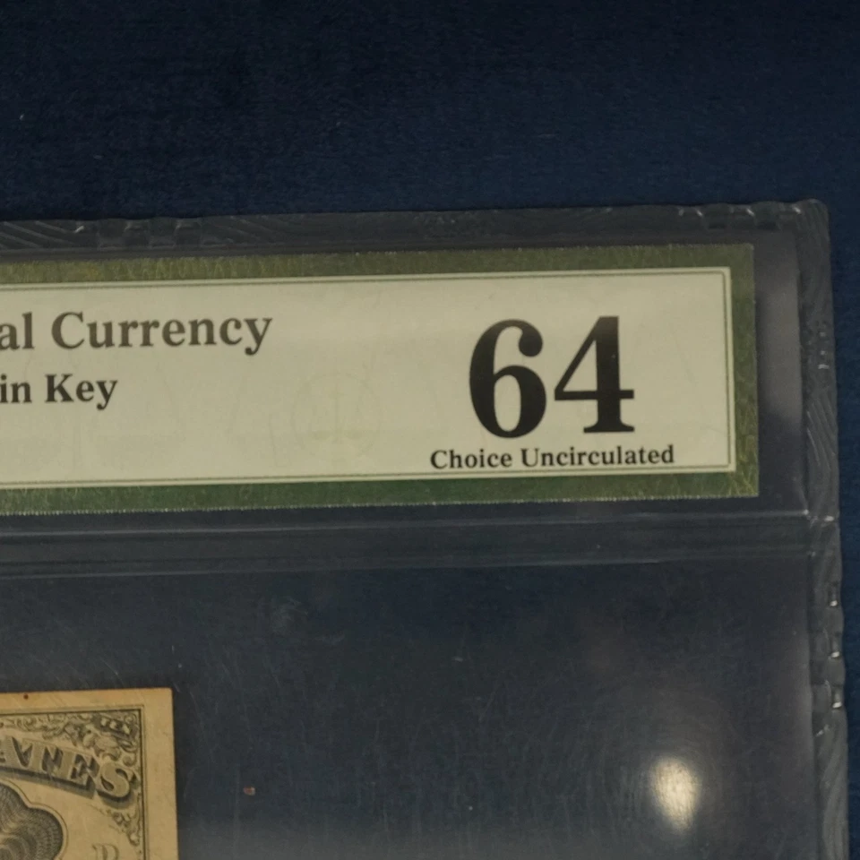 Fr 1265 10 Cent Fifth Issue Fractional Currency PMG 64 Choice Uncirculated - Image 3 of 4