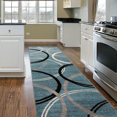 Rugshop Rugs Runners Modern Abstract Circles Design Carpet Kitchen Rugs 2x10 Rug