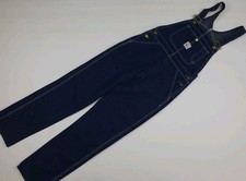 Vintage Pointer Brand Denim Blue Jean Overalls Bibs Vtg Work Wear Made In USA 12