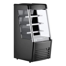 28" Black Vertical Air Curtain Merchandiser - 115V