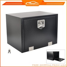 24x18x18 Black Steel Underbody Truck Tool Box Trailer Pickup Storage Toolbox 24x18x18 Black Steel Underbody Truck Tool Box Trailer Pickup Storage Toolbox