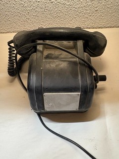 altes Telefon Bakelit mit Kurbel Kurbeltelefon Vintage Deko Reichsbahn DR #6