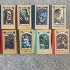 8 PC LOT A Series of Unfortunate Events Lemony SNICKET Books 1-4, 6, 10-12