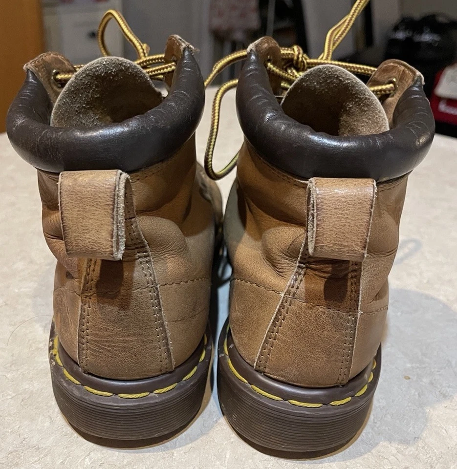 Botines De Colección Dr. Martens Doc England Años 90 Marrón Suela 939 EE. UU. 5 Jóvenes Foto 4 de 4