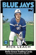 1986 Topps Traded Rick Leach #63T Toronto Blue Jays MLB Baseball