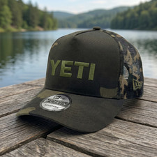 Embroidered YETI Camo Hat Outdoor Camouflage ...