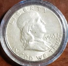 1963-P Franklin Half Dollar Toned Circulated Under Spot Silver Price