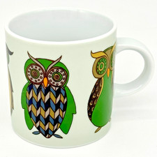 Danica Studio Retro Owls Mug Cup 12 Oz